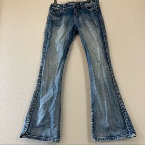 Y2K flared denim jeans